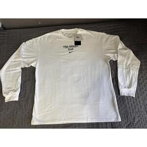 Nike white Max90 Golf Long Sleeve Shirt sz Lrg